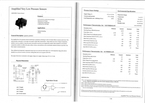 Very low pressure sensor