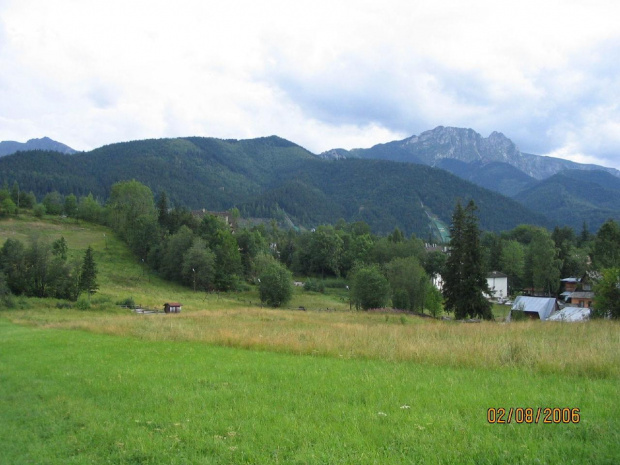 Widok z Antałówki na Giewont