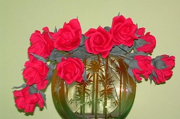 Bibułkowe kwiatki #RĘKODZIEŁOARTYST