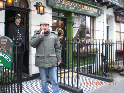 Muzeum Sherlocka Holmesa w Londynie Baker str 221b 2006r:baker street London Sherlock Holmes musseum