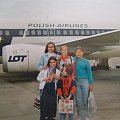 Wycieczka samolotowa do Gdańska dla klasy Oli 1994r:school excursion