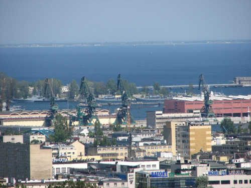 GDYNIA - Port (zdjęcie z wieży widokowej) #Gdańsk #Gdynia #Polska #Sopot #Trójmiasto