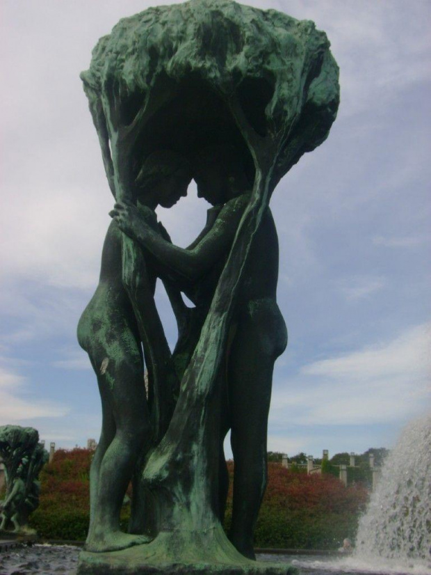 fontanna, obramowanie #Vigeland